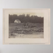 Confédéré mort après bataille d'Antietam Poster
