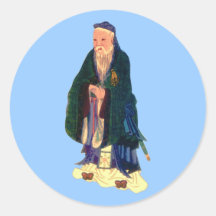 Confucius Adhésif Rond