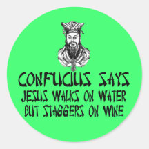 Confucius athée adhésif