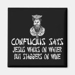 Confucius athée magnets pour réfrigérateur