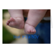 Congrats, het is een JONGEN Wenskaart