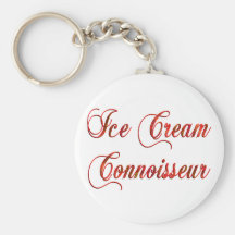 Connaisseur de crème glacée porte-clefs