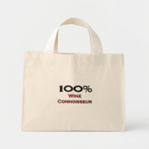 Connaisseur de vin de 100 pour cent sac de toile