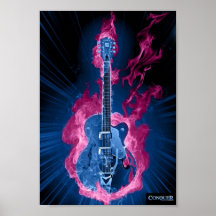 Conquérez l'affiche de guitare