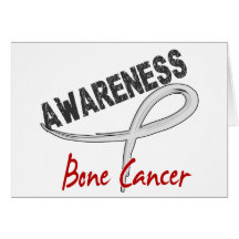 Conscience 3 de cancer de l'os carte de vœux