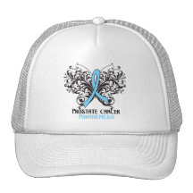 Conscience de cancer de la prostate de papillon casquettes
