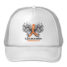 Conscience de Cancer de leucémie de papillon Casquette