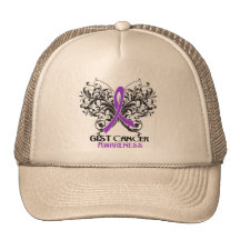 Conscience de Cancer d'ESSENTIEL de papillon Casquette De Camionneur