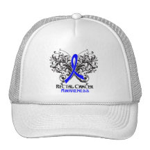 Conscience de cancer du rectum de papillon casquette de camionneur