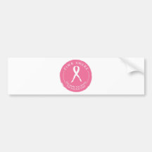 Conscience de cancer du sein adhésif pour voiture