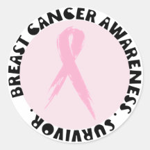 Conscience de cancer du sein ! autocollant