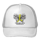 Conscience de cancer du testicule de papillon casquettes de camionneur