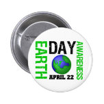 Conscience de jour de la terre badge