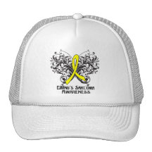 Conscience de sarcome d'Ewing de papillon Casquette De Camionneur