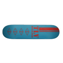 Conseil rouge/bleu de TLV Plateau De Skateboard
