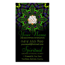 Conseils spirituels avec le carte de visite de log