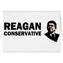 Conservateur de Reagan (style 2) Carte De Vœux