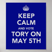 Conservateur de vote le 5 mai posters