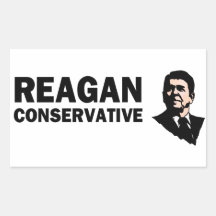 Conservatieve Reagan (Stijl 2) Rechthoekige Stickers