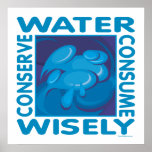 Conservez l'eau - utilisation sagement affiche