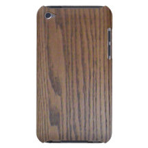 Contact du bois d'iPod de regard de grain Coques Barely There iPod