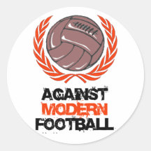 Contre le football moderne autocollants