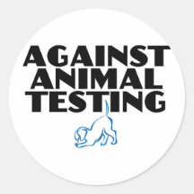 Contre l'expérimentation animale adhésif