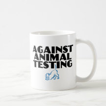Contre l'expérimentation animale tasses