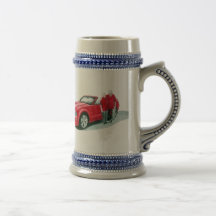 Convertible peu rouge 2 Stein Mug