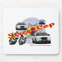 Cop Mousepad van de straat Muismat