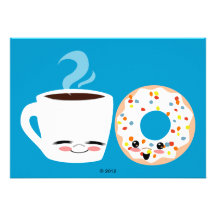 Copains de café et de beignet faire-parts