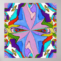 Copie abstraite colorée posters