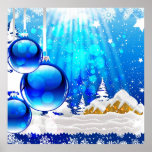 Copie bleue d'hiver poster