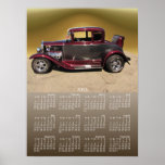 Copie classique chique de ~ de calendrier poster