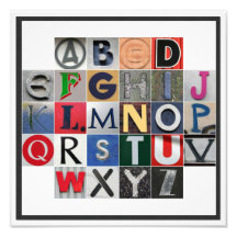 Copie colorée de photo d'alphabet