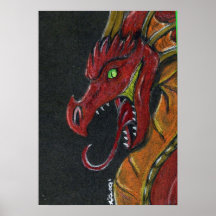 Copie d'affiche de dragon du feu