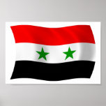 Copie d'affiche de drapeau de la Syrie