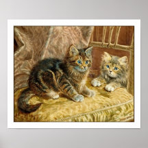 Copie d'affiche de Kiitten : Chats vintages de Kit