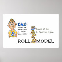 Copie d'affiche de modèle de petit pain de papa