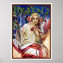 Copie d'affiche de Mucha :  Illustration de magazi
