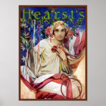 Copie d'affiche de Mucha :  Illustration de magazi