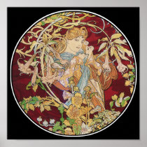 Copie d'affiche de Nouveau d'art de Mucha : Femme 
