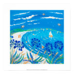 Copie d'art : Agapanthus, plage de baie de Pentle, posters