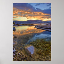 Copie d'art de lever de soleil de Lakeside Affiches