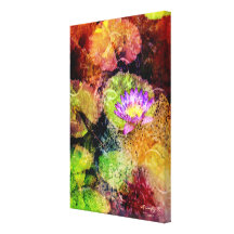 Copie d'art de photographie de nénuphar de médias  impression sur toile