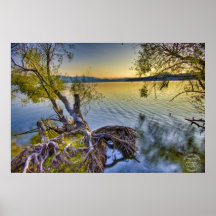 Copie d'art d'Okanagan de lac Affiche