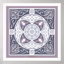 copie d'art du silver&mauve 4Directions Affiches