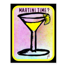 COPIE DE BAISSE DE CITRON DE TEMPS DE MARTINI CARTE POSTALE