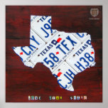 Copie de carte de plaque minéralogique du Texas
