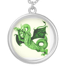 COPIE DE COMBAT VERTE DE DRAGON PENDENTIF